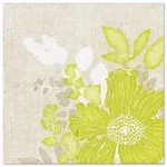 PAPSTAR 50 Servietten "ROYAL Collection" 1/4-Falz 40 cm x 40 cm gr&uuml;n "Annabel"
