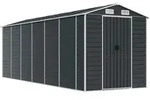 vidaXL Ger&auml;tehaus Anthrazit 191x555x198 cm Verzinkter Stahl