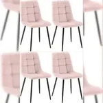 CLP 4er Set Esszimmerst&uuml;hle Antibes pink
