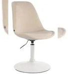 CLP Esszimmerstuhl Maverick Samt creme/wei&szlig;