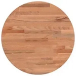 vidaXL Tischplatte &Oslash;40x1,5 cm Rund Massivholz Buche