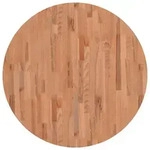 vidaXL Tischplatte &Oslash;90x1,5 cm Rund Massivholz Buche