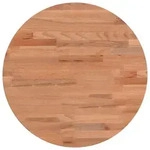 vidaXL Tischplatte &Oslash;40x2,5 cm Rund Massivholz Buche