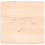 vidaXL Tischplatte 60x60x(2-6) cm Massivholz Unbehandelt Baumkante
