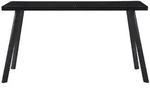 vidaXL Esstisch Schwarz 140x70x75 cm Geh&auml;rtetes Glas Modell Orion Select Plus