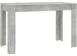 vidaXL Esstisch Betongrau 120x60x76 cm Holzwerkstoff
