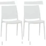 CLP 2er Set St&uuml;hle Maya wei&szlig;