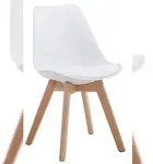 CLP Besucherstuhl Borneo V2 Kunstleder Kunstleder HBT: 84x48x41,5 cm wei&szlig; natura