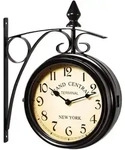 Deuba Monzana Wanduhr Vintage Schwarz