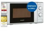 Exquisit Mikrowelle 20L, 1000 Watt Grill, 700 Watt, Einfache Bedienung, 25,5cm