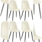 CLP 4er Set St&uuml;hle Giverny creme/Samt