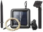 Kaemingk LED Solar Lichterkette Draht 100 LED L: 9,9m Lichtsensor f&uuml;r Au&szlig;en Garten