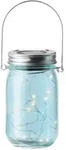 MARELIDA LED Solarglas Windlicht Laterne LED Einmachglas Tischleuchte Terrasse blau