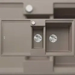 BLANCO GmbH + Co KG BLANCO ADIRA 6 S Einbausp&uuml;le SILGRANIT tartufo ab 60 cm Excenter
