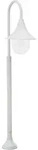 vidaXL Garten-Pollerleuchte E27 120 cm Aluminium Wei&szlig;