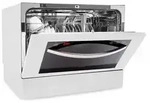 Klarstein Havasia UV 6 Luminance Geschirrsp&uuml;ler UV Glasfront freistehend 1380W Wei&szlig;