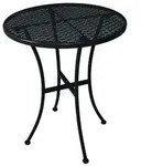 Bolero Runder Bistrotisch In Schlankem Design Stahl Schwarz 60 Cm