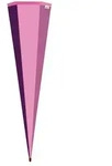 Roth Schult&uuml;te 85cm eckig Bastelt&uuml;te rosa