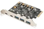 ASSMANN DIGITUS PCIe Karte 2x USB-C + 3x USB A