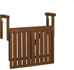 Relaxdays Balkontisch klappbar, Balkonklapptisch zum Einh&auml;ngen, BxT: 60x45 cm,