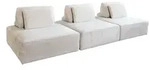 KAWOLA Modulsofa WIOLO SOFT 3 Module 3 R&uuml;ckenkissen Cord cremewei&szlig;