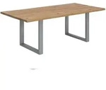 SIT M&ouml;bel Baumkante-Esstisch 120 cm | 40 mm Platte Wildeiche natur |...