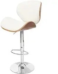 Mendler Barhocker Foxrock, Barstuhl, Holz Bugholz Retro-Design ~ Walnuss-Optik,