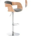 CLP Barhocker Kingston Stoff natura/hellgrau