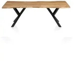 SalesFever Esstisch Akazie | 200x100 cm | Tischplatte 35 mm Akazie natur |...