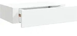 vidaXL Wandregal mit Schublade Wei&szlig; 40x23,5x10 cm MDF