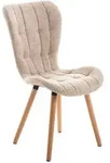 CLP Esszimmerstuhl Elda Stoff Stoff HBT: 88x50x63 cm creme