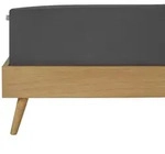 Schiesser Spannbettlaken Elli - 97/3 - 100 x 200 cm - Dunkelgrau