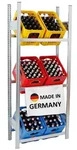 PROREGAL Getr&auml;nkekistenregal Chiemsee Made in Germany | HxBxT 185x81x34cm | 6...