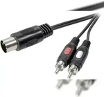 SpeaKa Professional SP-7870640 DIN-Anschluss / Cinch Audio Anschlusskabel [1x