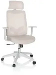 B&uuml;rostuhl / Drehstuhl MIKEO W Netzstoff / Stoff beige hjh OFFICE