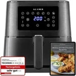 KLAMER Hei&szlig;luftfritteuse XL 5,5l, Multifunktionale Heissluftfritteuse, &ouml;lfreie