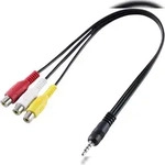 SpeaKa Professional SP-8433716 AV Audio, Video Adapter [1x Klinkenstecker 3.5 mm - 3x