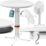 CASARIA&reg; Stehtisch 80x110cm Wei&szlig;