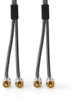Nedis Stereo-Audiokabel - 2x RCA Stecker - 2x RCA Stecker - Vergoldet - 2.00 m...