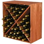 PROREGAL Modulares Weinregal VINCELLAR MOD | HxBxT 60x60x30cm | Kreuz Modul...