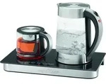 ProfiCook PC-TKS 1056 Silber / Schwarz Tee- & Kaffeestation - 1.7L / 0.8L Kannen