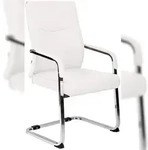 CLP Esszimmerstuhl Hobart Kunstleder HBT: 105x55x60 cm wei&szlig; Kunstleder