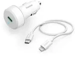 Hama KFZ Ladeger&auml;t 20W USB-C & Lightning f&uuml;r Apple iPhone