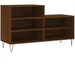 vidaXL Schuhregal Braun Eichen-Optik 102x36x60 cm Holzwerkstoff