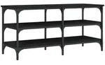 vidaXL Schuhbank Schwarz 100x38,5x49cm Holzwerkstoff