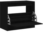 vidaXL Schuhschrank Schwarz 80x42x69 cm Holzwerkstoff