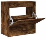 vidaXL Schuhschrank R&auml;uchereiche 60x34x63,5 cm Holzwerkstoff