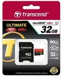 Transcend 32GB microSDHC Class 10 UHS-I + SD-Adapter