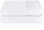 Schiesser Duschtuchset Milano - 2-teilig - 70 x 140 cm - Wei&szlig;