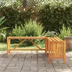vidaXL Garten-Eckbank mit Pflanzk&uuml;bel 117&times;117&times;40 cm Massivholz Akazie